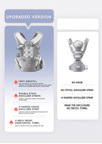 AIBEDILA Baby Carrier Ergonomic Kangaroo Infant Kids Sling Back Front Facing Backpack Wrap Newborn Bag 0-6 Months