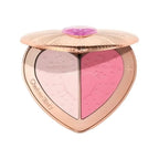Charlotte Tilbury Lip Gloss Two Color Heart Shape Powder Blusher Highlight Spotlight Brightening Seamless Cosplay Makeup Gifts