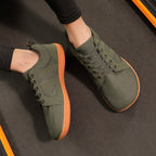 FANCYLEE Classic Women's GAT Barefoot Sneakers Retro Suede Minimalist Walking Shoes Wide Fit Zero Drop Casual Shoes Size 36-41