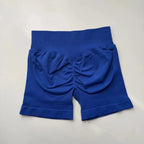 Impact Shorts 4.5" Seamless High Stretch Low Ribbed Band Subtle Glute Contour Shorts Fitness Workout Yoga Gym Shorts