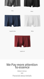 Men's Underwear 100% Cotton Boxer Briefs Summer Large Size Thin Breathable Comfort Underwear Sports Boys Boxer Briefs