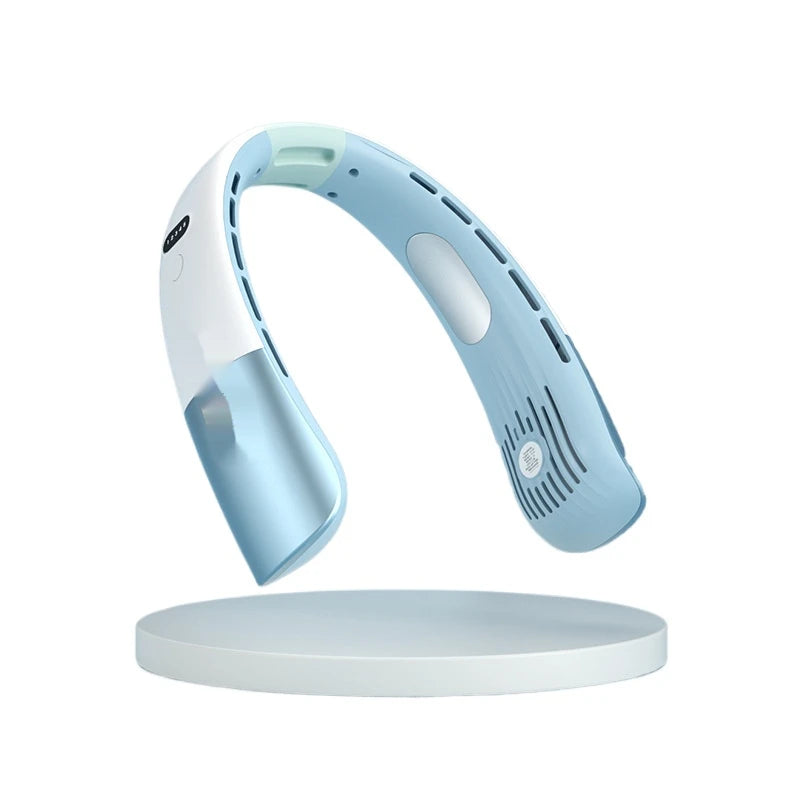Portable Bladeless 360 ° Cooling 5 Speed Long Battery Life Portable Neck Fan For Outdoor & Office