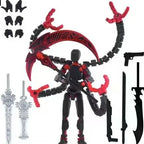 T13 Action Figure 3D Printed Multi-Jointed Movable Titan 13 Lucky Dummy Nova Robot Action Figure Desktop Assembly Completed Gift