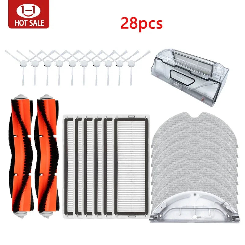 For Xiaomi Mijia 1C 1T Mi Robot Vacuum Mop Dreame F9 Hepa Filter Main Side Brush Mop Cloth Robotic Vacuum Cleaner Accessories