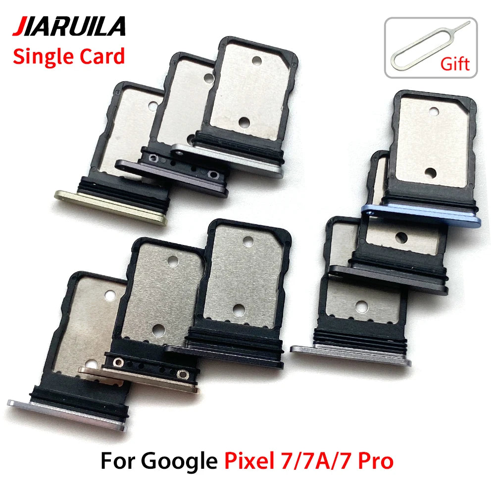 SIM Card Holder For Google Pixel 7 7A 7 Pro SIM Single Card Tray Holder Drawer Phone Holder Adapter Tray Chip Slot Drawer Parts