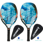Kawasaki Beach Tennis Racket Carbon Fiber Soft Face Tennis  Paddle  Racquet with Protective Bag Cover