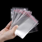100PCS Opp Self-adhesive Transparent Plastic Bag Clothing Jewelry Packaging Self adhesive Biscuit Candy Packaging Cellophane Bag
