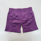 Impact Shorts 4.5" Seamless High Stretch Low Ribbed Band Subtle Glute Contour Shorts Fitness Workout Yoga Gym Shorts