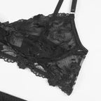 New Women Lingerie Set Lace Embroidery Push Up Bra Panties Sets Deep V Gather Top Sexy Underwear Bras Brassiere Lingerie