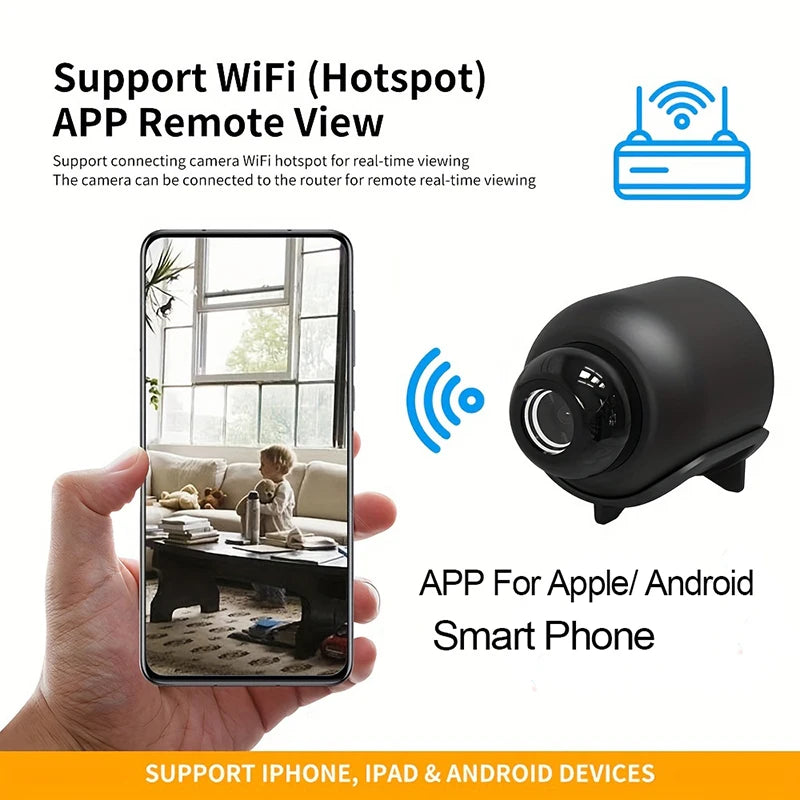 New X5 Mini Camera 1080P Clear Night Vision Lightweight Portable Premium Cams Motion Detection Wireless WiFi Surveillance Camera