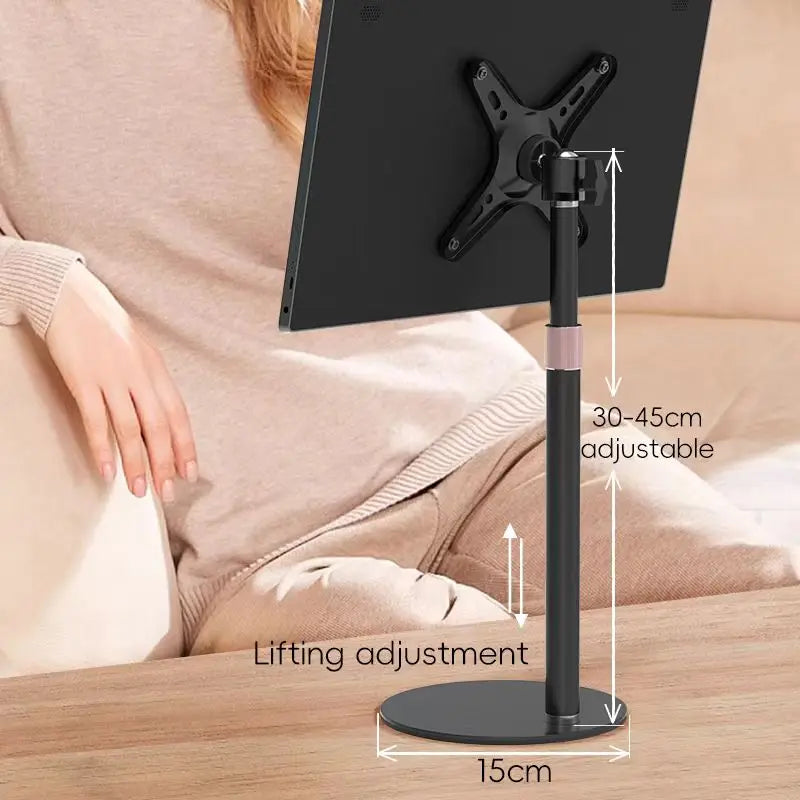 Artpowers VESA Monitor Desk Mount Single Monitor Stands Freestanding fits 13'' to 18'' Computer Screen with Height Adjustable