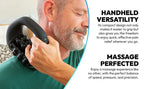 Mini Rolling Percussive Massager Whole Body Fatigue Relief Deep Tissue and Muscle Recovery Rechargeable Powerful 3-Speed Spin