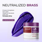 Karseell Purple Hair Mask 100ml/500ml Professional Neutralizes Brass Yellow Tones  For Blonde Silver Gray Highlighted Hair