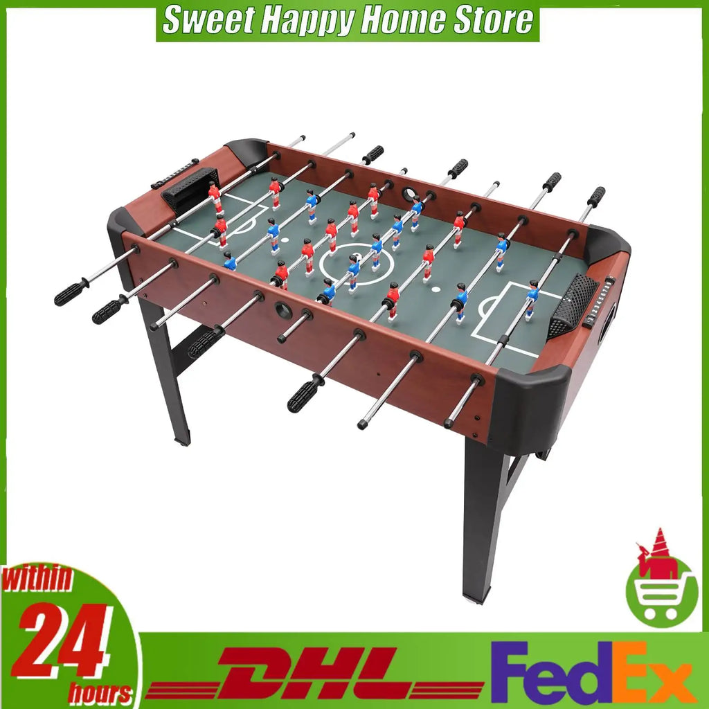 Foosball Table Soccer Table Game 8 Rods Tabletop Football Game 47x24in Indoor Entertainment for Kids Adults Home Game Room