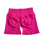 Impact Shorts 4.5" Seamless High Stretch Low Ribbed Band Subtle Glute Contour Shorts Fitness Workout Yoga Gym Shorts
