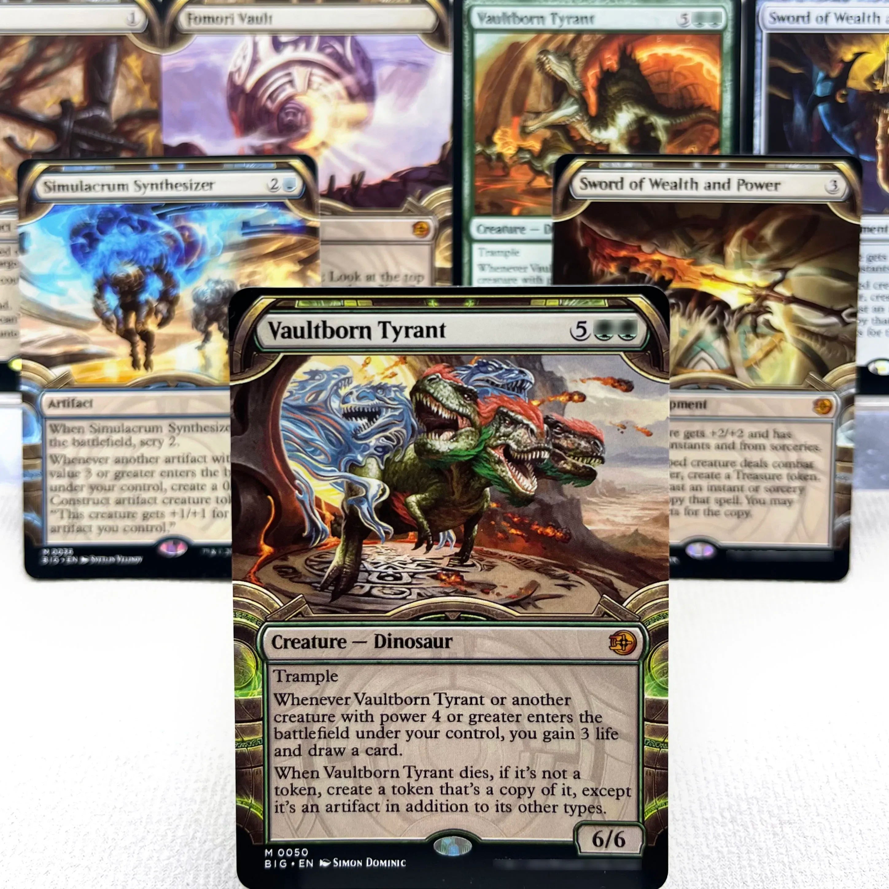 BIG MH3 OTJ OTP HOLO7-Ⅰ01 Tcg cards proxys Magical  Simulacrum Synthesizer and Power Vaultborn the Tyrant Ulamog, Gather Main image