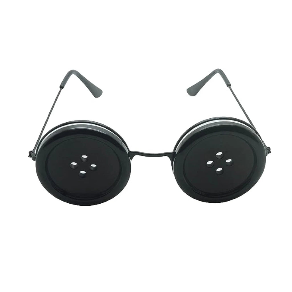 1PC/2PC Coralines Button Eyes Glasses Halloween Cosplay Eyewear Props Novelty Funny Glasses For Other Mother Costume Accessories
