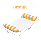 Summer Swim Inflatable Floating Water Mattresses Hammock Stripe Lounge Chairs Pool Water Sports Toys Floating Mat Pool Toys Kids