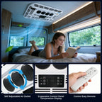 RV Rooftop Parking Air Conditioner 12V/24V DC Electric Cooling Low Noise & 4m³ High Efficiency For Vans, Campers, Motorhomes