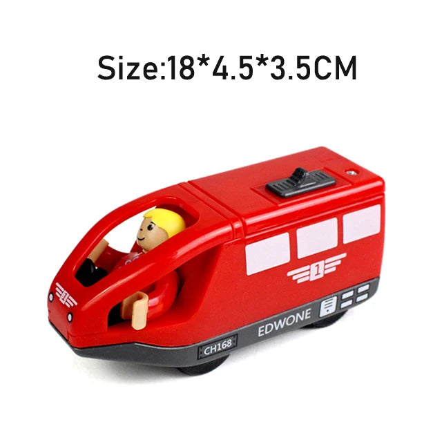 RC Electric Train Set Locomotive Magnetic Train Diecast Slot Toy Fit for Brand Wooden Railway Tracks Toys for Children Gifts