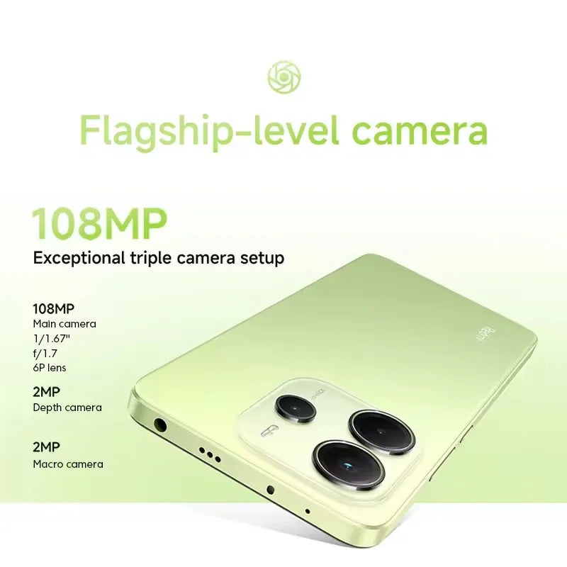 Global Version Xiaomi Redmi Note 14 4G Smartphone 6.67" 120Hz Display MediaTek Helio G99-Ultra 108MP AI Camera 5500mAh Battery