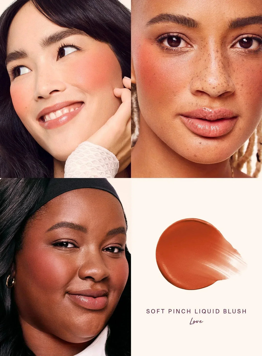 Rare Beauty Happy Lucky Love Blush Long Lasting Plump Seamless Liquid Blush Dewy Waterproof Mositure Face Women Cosmetic Makeup