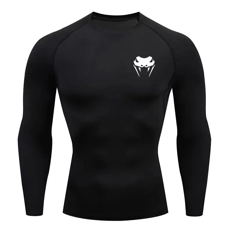 Men Compression Shirt Short Long Sleeve Quick Dry | All Season Workout Top for Gym Running Fitness UV Protection