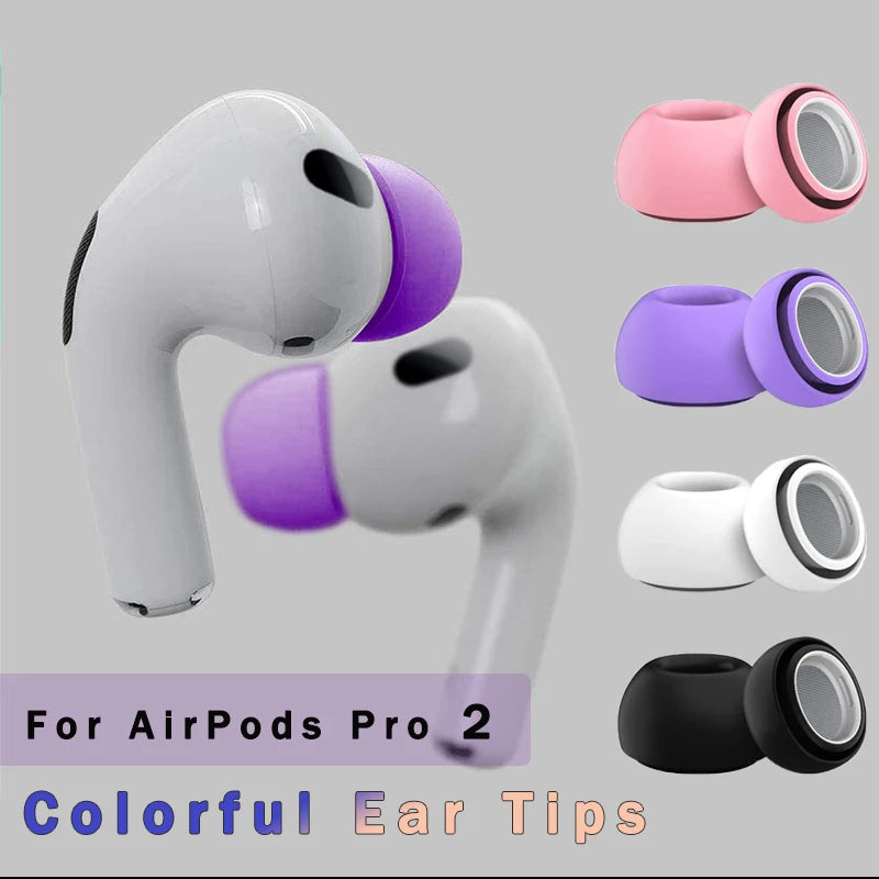 For Apple AirPods Pro 2 Ear Tips Earbuds Cover Silicone Replacement Tips Air pod Earplugs Earpads Pads Headphones Case Accessory Main image