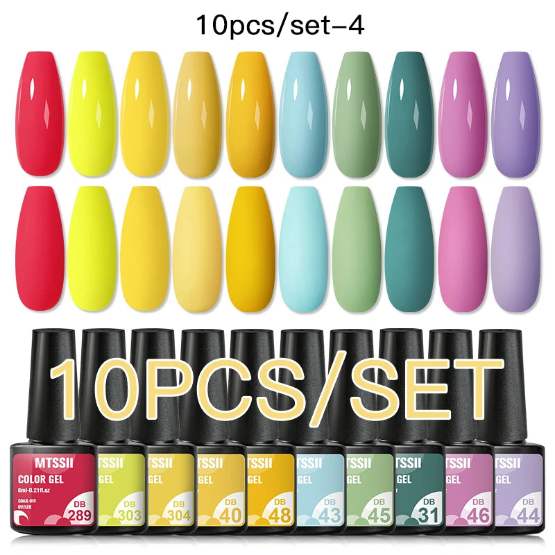 10/12PCS/SET Cat Magnetic Gel Nail Polish Set 9D Reflective Glitter Gel Semi Permanent UV Gel Soak Off Sparkling Nail Art Kits