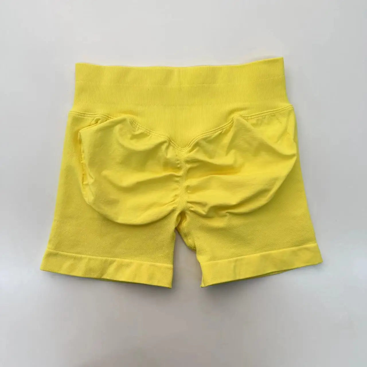 Impact Shorts 4.5" Seamless High Stretch Low Ribbed Band Subtle Glute Contour Shorts Fitness Workout Yoga Gym Shorts