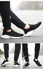 summer work shoes with protection breathable Lightweight safety shoes with iron toe anti-stab anti-slip working summer shoes