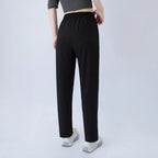 1/3 piece set summer women's letter printed pocket casual pants, comfortable plus size youth student sports running harem pants