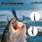9KM Chinu Hooks 50~100Pcs Single Fishing Circle Hook Black High Carbon Steel for Saltwater Freshwater Porgy Bream Grouper