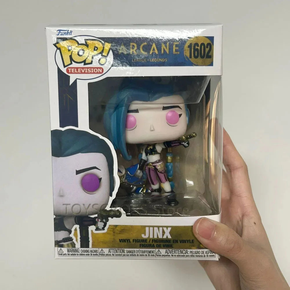 Games Arcane funkos Leagues Jinx #1602 pops Lengends Vinyl Action Figure Toy Gifts for Children Collection Dolls