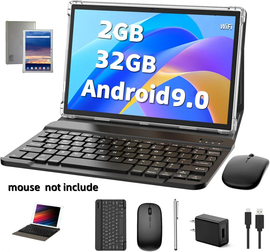 Gift Silicone Case 10.1 INCH Type-C 10 Android 9 Tablet PC 2GB RAM 32GB ROM flash K30 MTK9863 Quad-Core Single Camera WIFI Main image