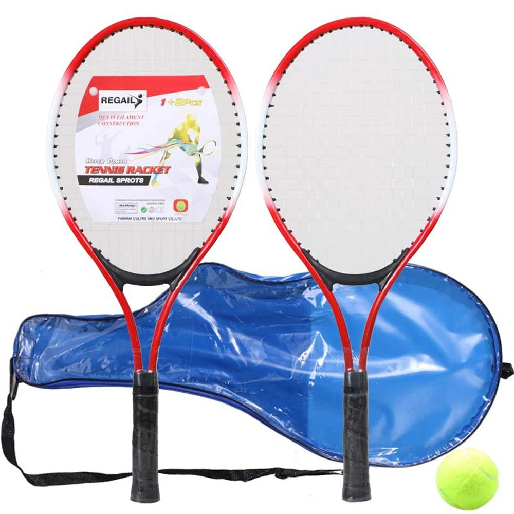 Kids Tennis Rackets with Tennis Ball Tennis Trainer for Children Beginners Light Weight Tennis Racquet Main image