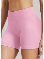4.5''Shorts Seamless Low Ribbed Waistband Gym Shorts Scrunch Bum Yoga Shorts Booty High Stretch Running Bike Shorts