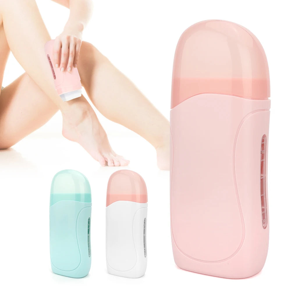 Unisex Roll on Depilatory Wax Cream Hair Removal Roller Wax Heater Waxing Hot Cartridge Warmer Equipment Tool Waxing Kit Secondary image