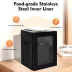 Compact Electric Water Cooler Fast Heating Hot Cold Desktop Dispenser with Removable Basin for Home Office Bedroom Use