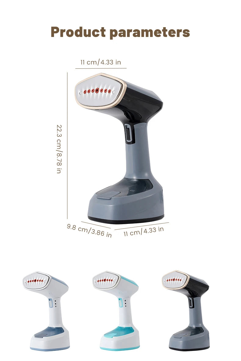 1500W Handheld Steam Hanging Iron Touch Screen Control 15 Seconds Fast Preheat 150ml Portable Home Small Fabric Clothes Steamer