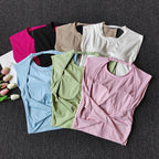 Women Sports Bra Top Push Up Sexy Beauty Back Fitness Yoga Bra t-shirts Sport Tops For Women Breathable Running Vest Gym Wear