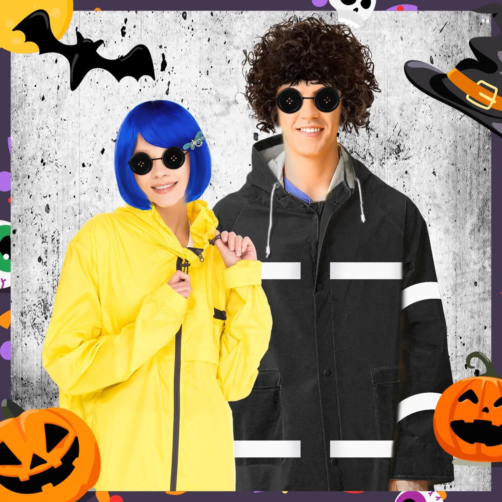 1PC/2PC Coralines Button Eyes Glasses Halloween Cosplay Eyewear Props Novelty Funny Glasses For Other Mother Costume Accessories