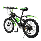 20 Inch 7 Speeds Mountain Bike Adjustable Children's Bicycle with Storage Bag and Compass Bell Braking System Bike