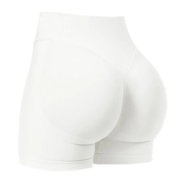 4.5''Shorts Seamless Low Ribbed Waistband Gym Shorts Scrunch Bum Yoga Shorts Booty High Stretch Running Bike Shorts