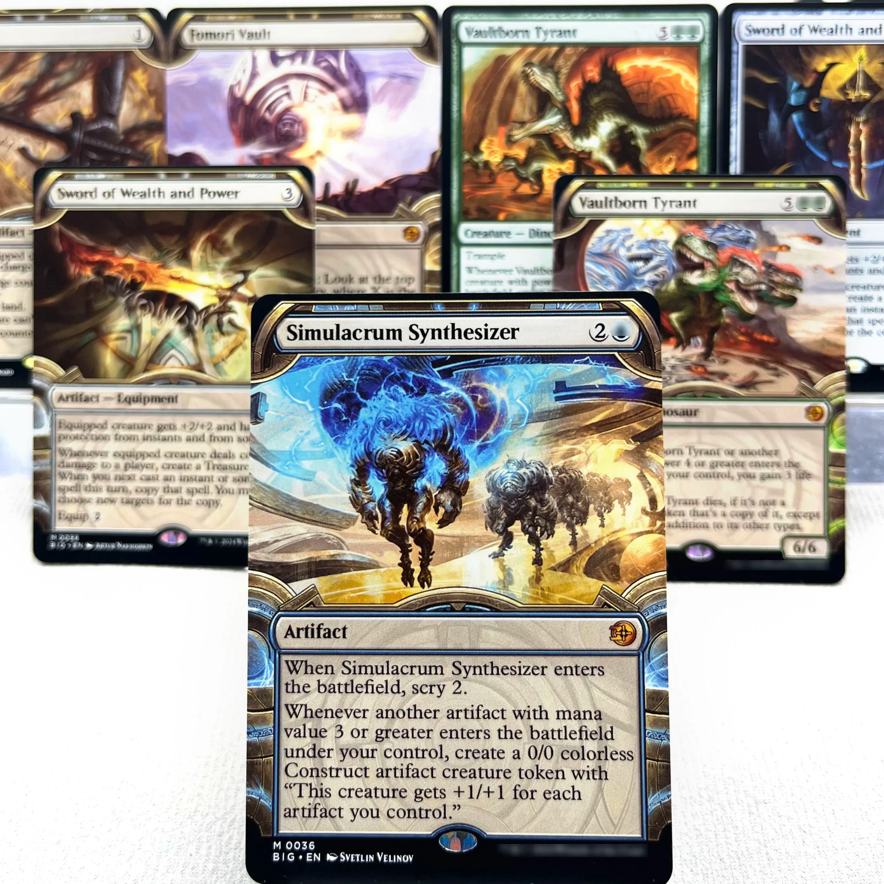 BIG MH3 OTJ OTP HOLO7-Ⅰ01 Tcg cards proxys Magical  Simulacrum Synthesizer and Power Vaultborn the Tyrant Ulamog, Gather