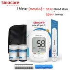 Sinocare Safe AQ pro Ⅰ Blood Glucose Meter Glucometer Kit Diabetes Tester Medical Blood Sugar Meter or Only Test Strips Lancets