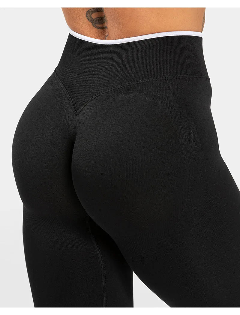 High Waist Leopard Print Yoga Pants, Butt Lifting Tummy Control Leggings 