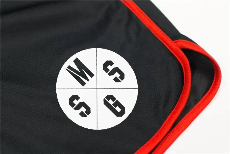 Summer Sports Shorts Breathable  Mesh Men's Drawstring Elastic Pants Running Training Pants Outdoor Fitness Jogging Straight