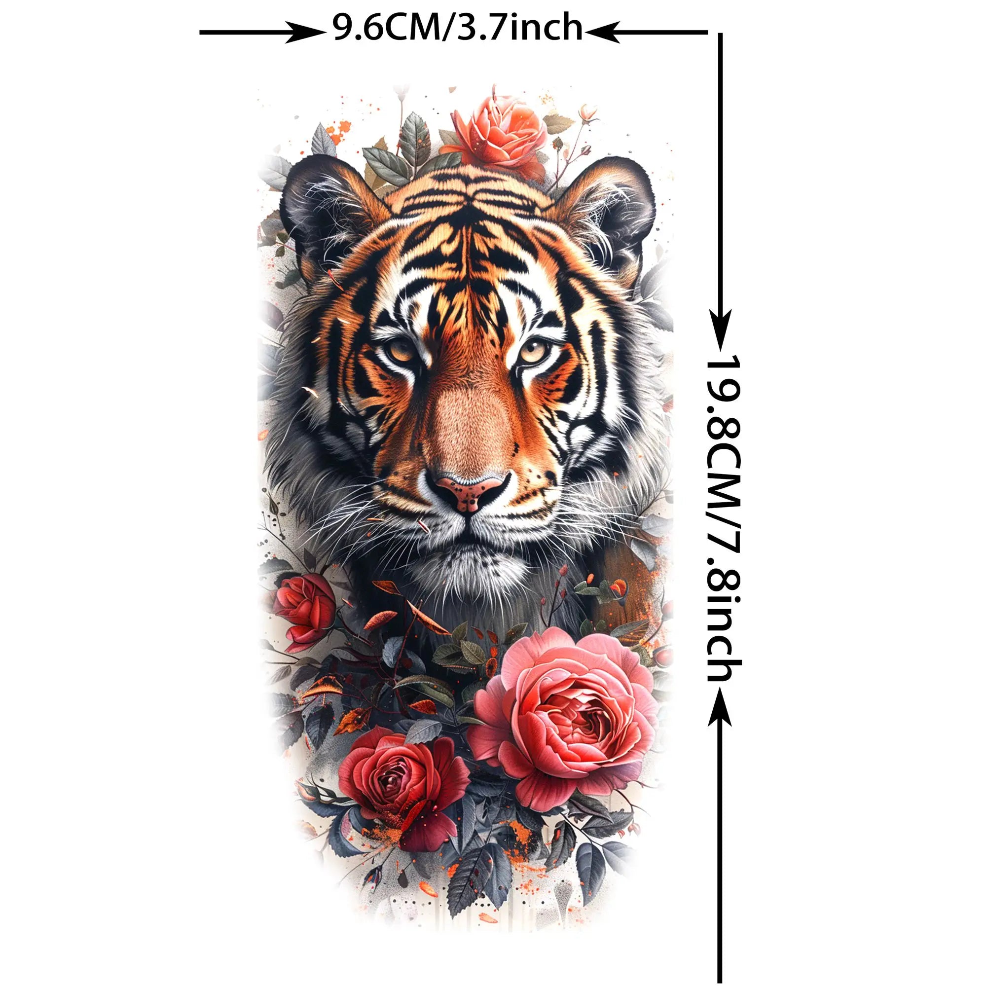 1 Sheet Unique Watercolr Lion Tiger Animals Temporary Tattoos Long Lasting Waterproof Fox Owl Fake Tattoo Sticker Body Art Tatoo Secondary image