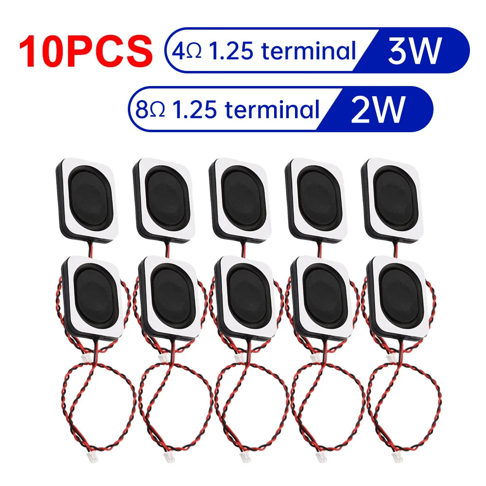 1-10PCS 4 ohm 3W / 8 ohm 2W Speaker Square Small Cavity Notebook Computer 3525/2535 Ultra-Thin Box Speaker Main image
